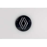 Renault black and gloss brushed aluminium centre cap