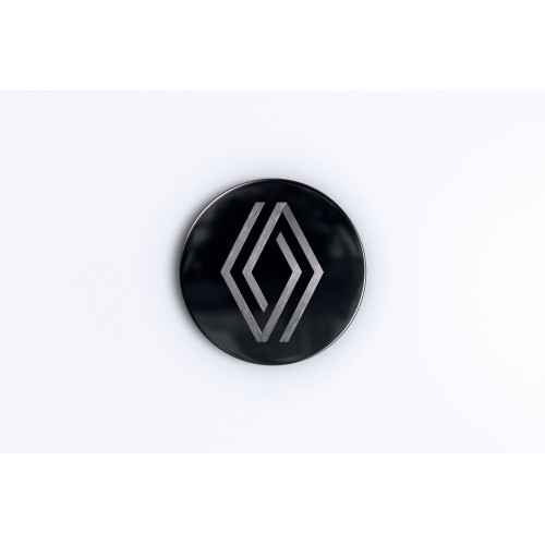 Ice Black brushed aluminium Renault nouvel'R centre cap