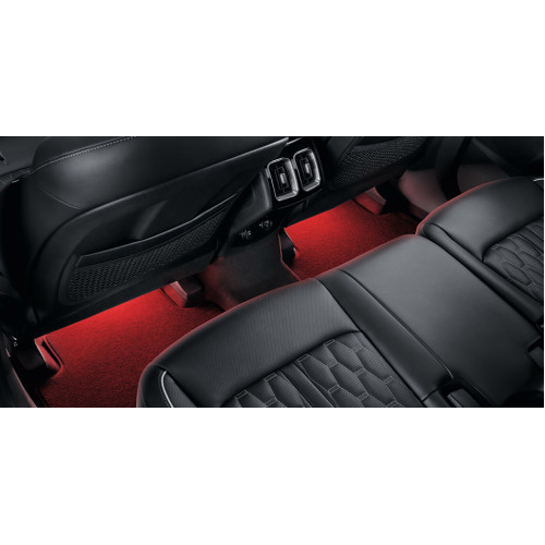 LED footwell illumination, red, second row