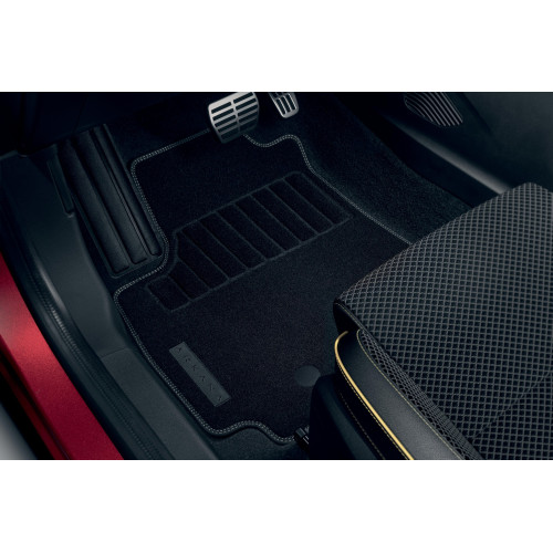 Premium textile floor mats