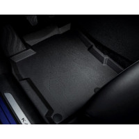 Rubber floor mat with raised edges (front and rear) 