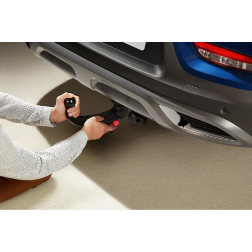 Tool-free removable towbar fitting kit 