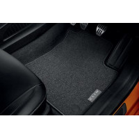 Comfort textile floor mats for front seats