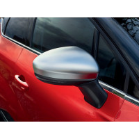 Satin grey door mirror casings