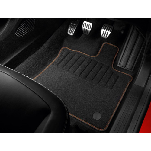 Premium textile floor mat - Orange custom pack 