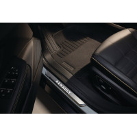 grey premium textile floor mats 