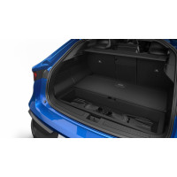 Double luggage compartment floor with storage