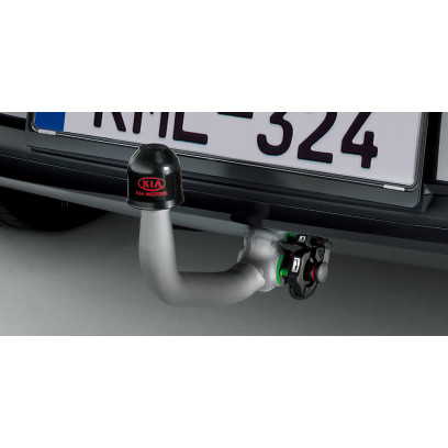 Tow bar, vertical detachable