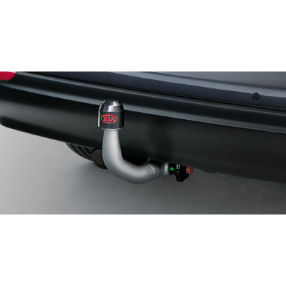 Tow bar, vertical detachable