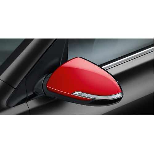 Door mirror caps, red