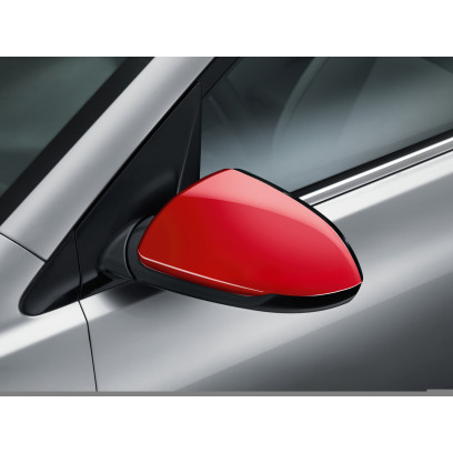 Door mirror caps, red..