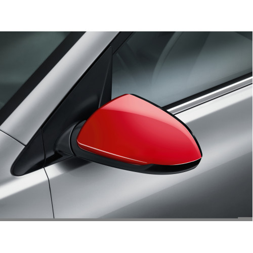 Door mirror caps, red