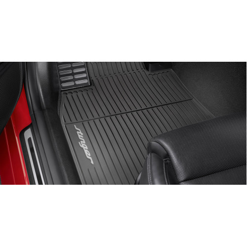 All weather mats, with grey accent, RHD