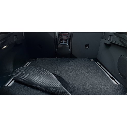 Trunk mat, reversible (with luggage railing)