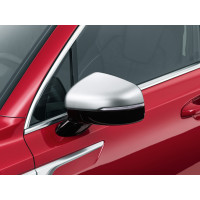 Door mirror caps, satin chrome optic